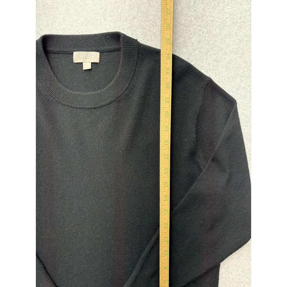J Crew Sweater Womens XXS Black Cashmere Crewneck Pullover Knit Soft Cozy